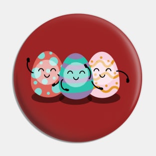 Funny Easter Eggs Pin