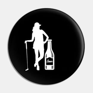 Beer Women Golf Pin