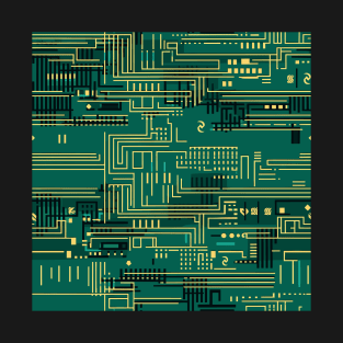 Geometric pattern like a circuit board T-Shirt