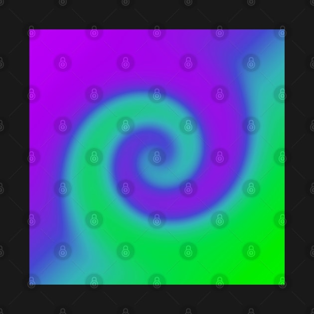 Swirl Green Purple by BlakCircleGirl