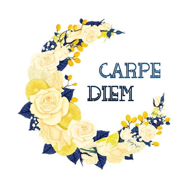 Full Bloom | Blue Carpe Diem by hisameartwork