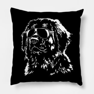 Funny Proud Leonberger sunglasses cool dog Pillow