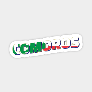 Comoros vintage style retro souvenir Magnet