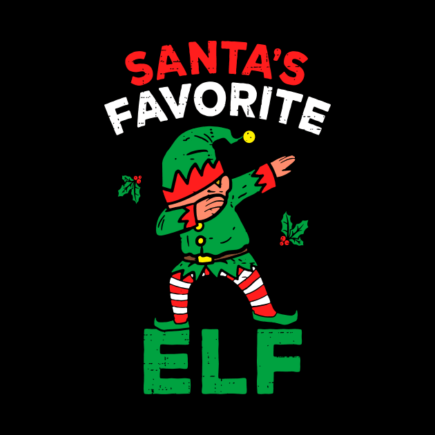 Funny Santa's Favorite Elf Squad Christmas Pajama Matching by _So who go sayit_