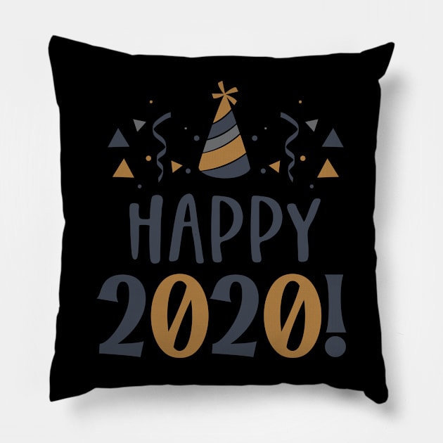 Happy 2020 Pillow by holidaystore