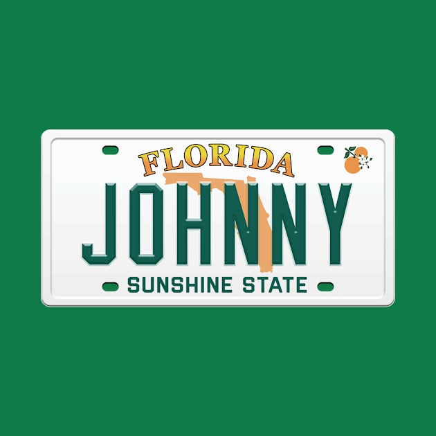 Johnny License Plate - FL by Tee_IRL