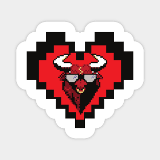 Pixel bull Magnet