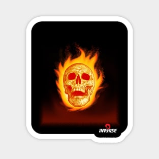 Burning Skull Magnet