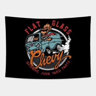 Flat Glass Chevy Classic Van Tapestry