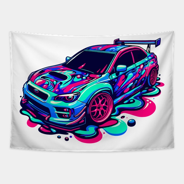 subaru sti Tapestry by artoriaa