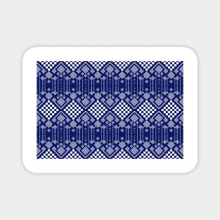 beautiful blue and white Magnet