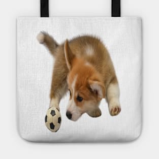 puppie football fan Tote