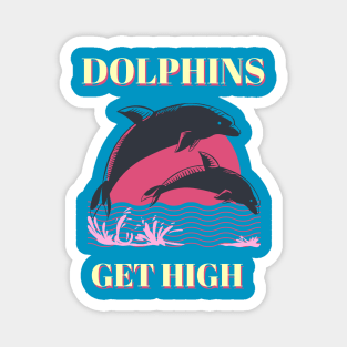 Dolphins Get High Animal Facts Magnet