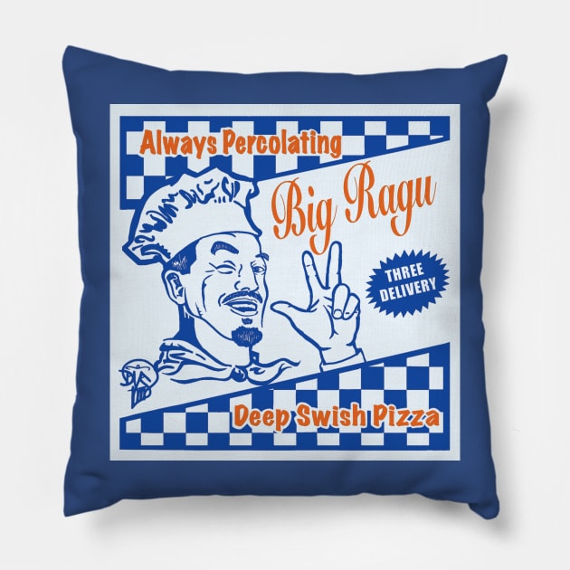 Big ragu New York Knicks Donte divincenzo Pillow by DVS3D