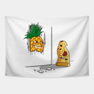 Crazy pineapple and pizza Tapestry