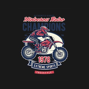 Motocross Retro Champion, Vintage Retro Classic T-Shirt