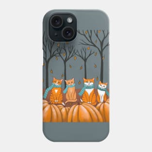 Ginger Autumn Kitties Phone Case