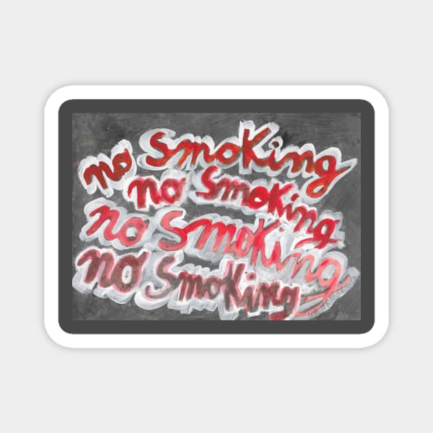 No smoking - 1 Magnet by walter festuccia