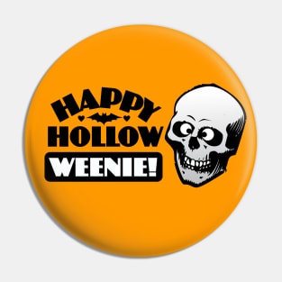 Happy Halloween Skull Pin