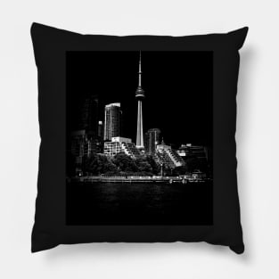 CN Tower From Bathurst Quay Toronto Canada Pillow