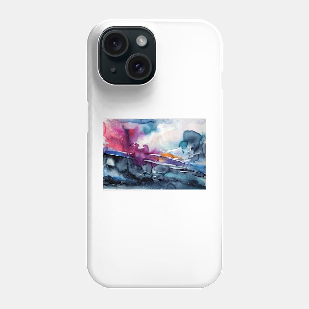 Wintertime landscape III Phone Case by kovacsannabrigi