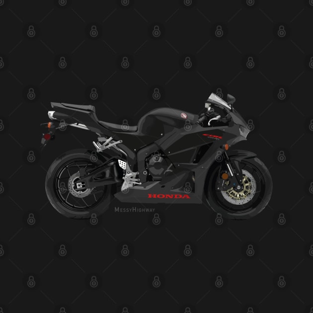 Honda CBR600RR 19 black, s by MessyHighway