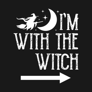 I'm With The Witch Funny Halloween Couple Vol.2 T-Shirt
