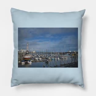 The Marina at Blyth South Harbour, Northumberland Pillow