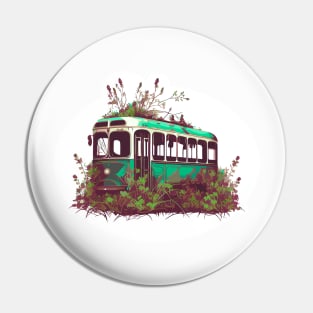 Tram in weed Pin