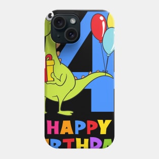 4th Birthday Party 4 Year Old Four Years Phone Case