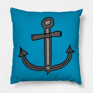 Anchor design, A pretty, cute anchor drawing. Pillow
