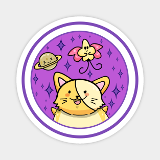 Cat Circle Logo Magnet