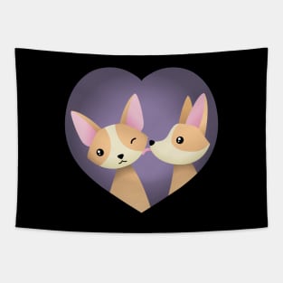 Corgi love Tapestry