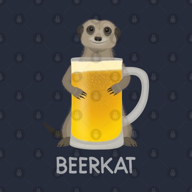 Beerkat, a meerkat with beer by Tefra