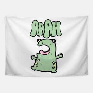 Funny Screaming Frog Tapestry