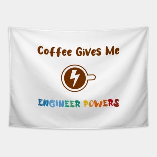 Coffee gives me nurse powers, for nurses and Coffee lovers, colorful design, coffee mug with energy icon Tapestry