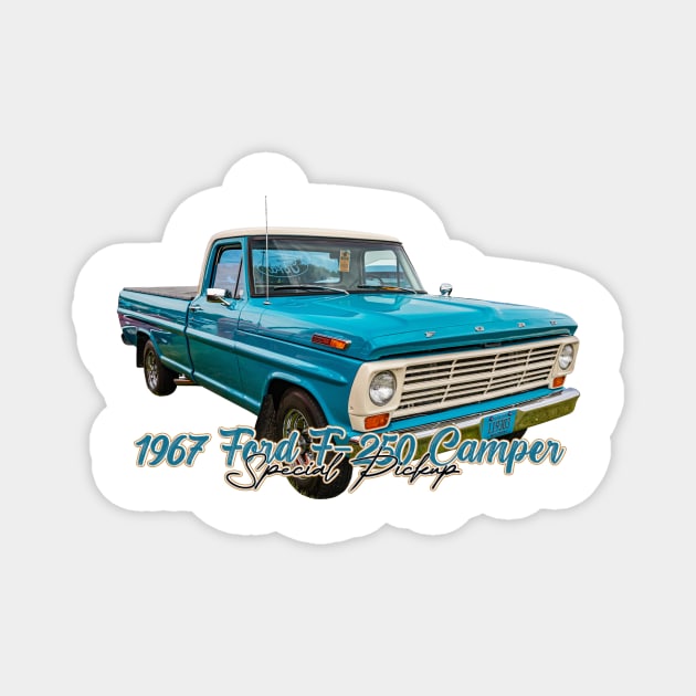 1967 Ford F250 Camper Special Pickup Magnet by Gestalt Imagery