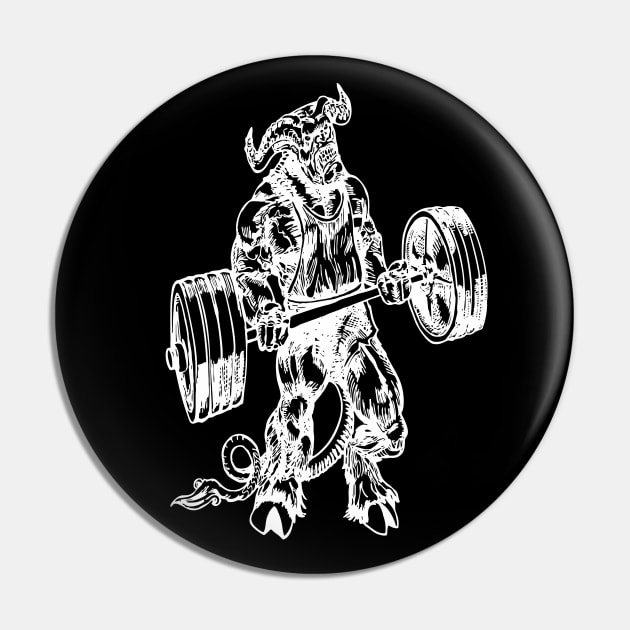 SEEMBO Devil Weight Lifting Barbell Fitness Gym Lift Workout Pin by SEEMBO