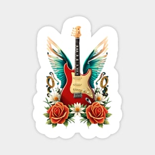 Electric guitar with wings 5 Magnet