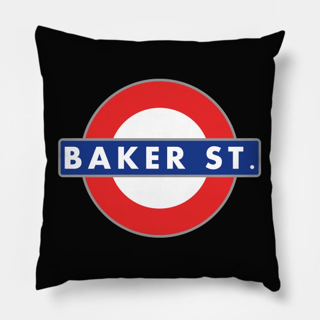 BAKER STREET 221B Pillow by KARMADESIGNER T-SHIRT SHOP