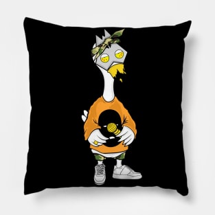 Super dope Slluks character gangster duckie chilling illustration Pillow