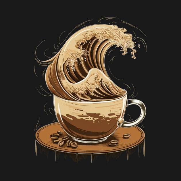 The Great Wave of Coffee by AnimeVision