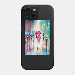 Walking In The Rain Phone Case