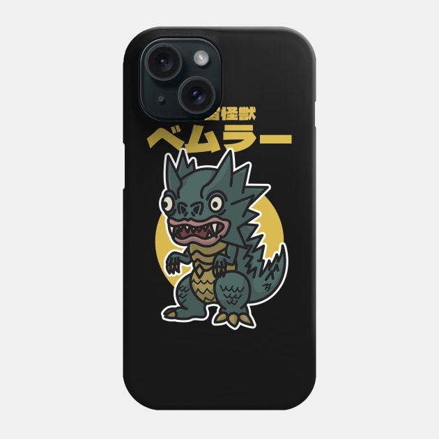 Space Kaiju Bemular Chibi Style Kawaii Phone Case by The Toku Verse