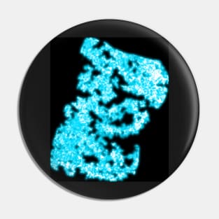 Blue neon crystals Pin