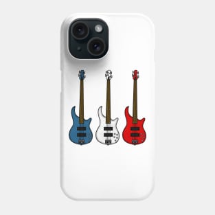 Bass Guitar French Flag Bassist Musician France Phone Case