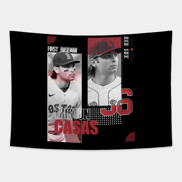 Triston Casas baseball Paper Poster Red Sox 7 - Triston Casas Mlb Baseball  - T-Shirt