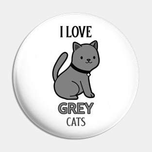 GREY CAT Pin