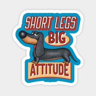 Cute Funny Dachshund Doxie Dog Attitude Magnet