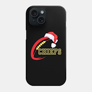 merry christmas chiefs football Phone Case